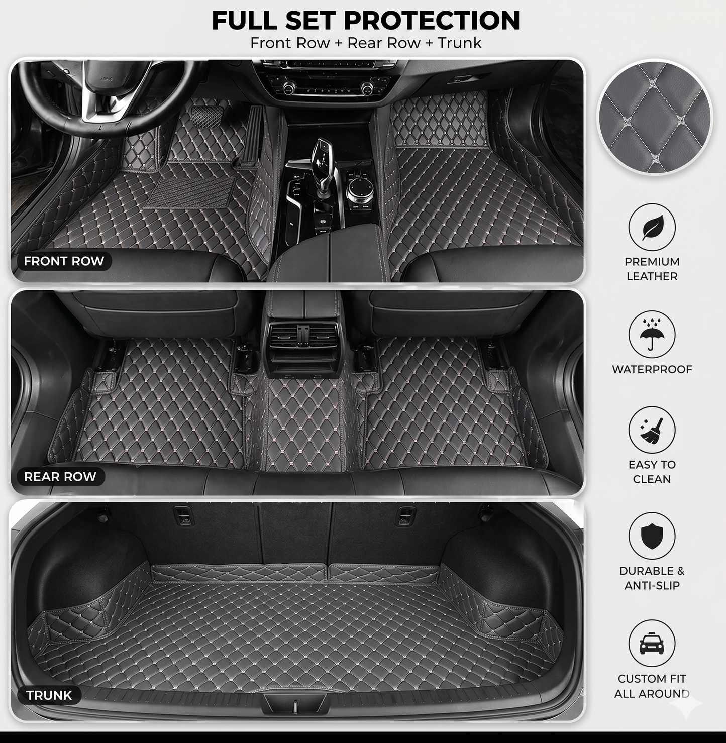 🔥 Best Seller 50% OFF 🔥 Elvie Heavy Duty Universal Fit Car Mats, SUVs, and Trucks