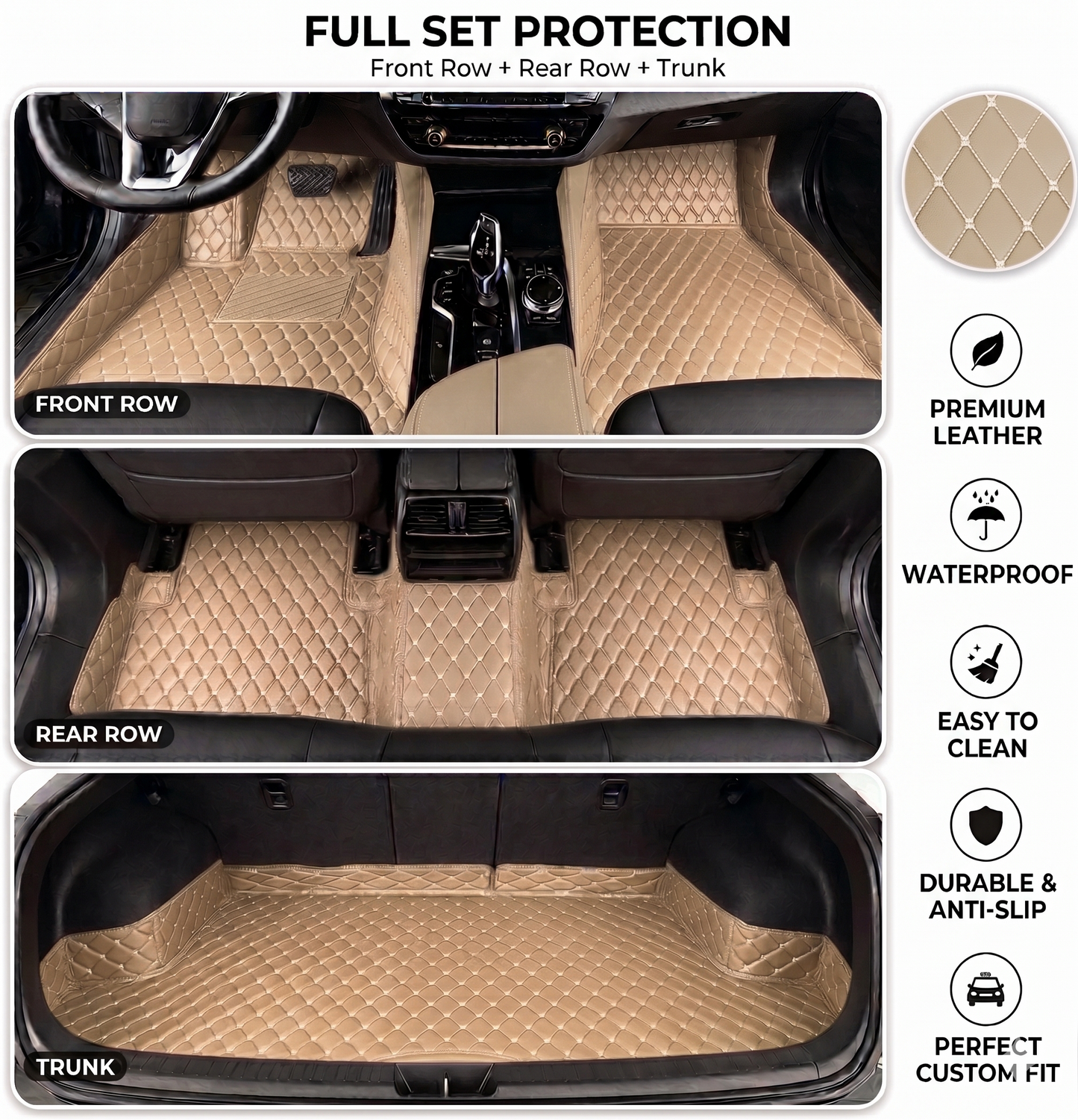 🔥 Best Seller 50% OFF 🔥 Elvie Heavy Duty Universal Fit Car Mats, SUVs, and Trucks